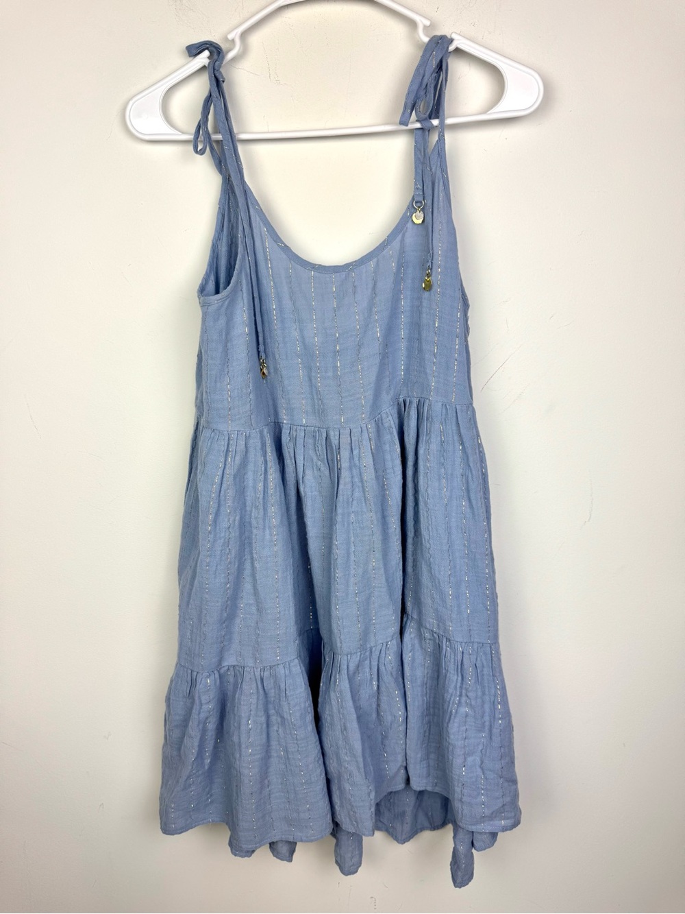 NEW Aerie Blue Spaghetti Strap Summer Casual  Dress Size Small